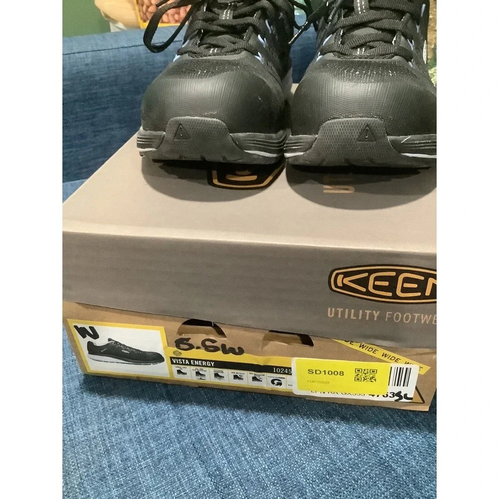 KEEN Vista Energy Work Sneaker Black Size Womens 8.5 M